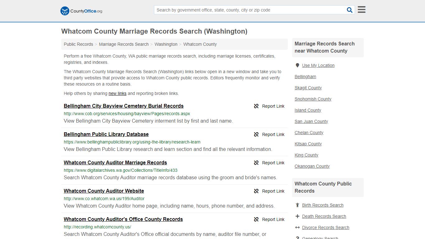 Marriage Records Search - Whatcom County, WA (Marriage Licenses ...